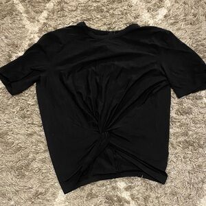 lululemon athletica Black Twist Front Tee